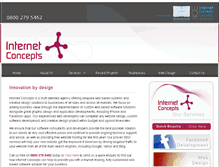 Tablet Screenshot of internet-concepts.co.uk